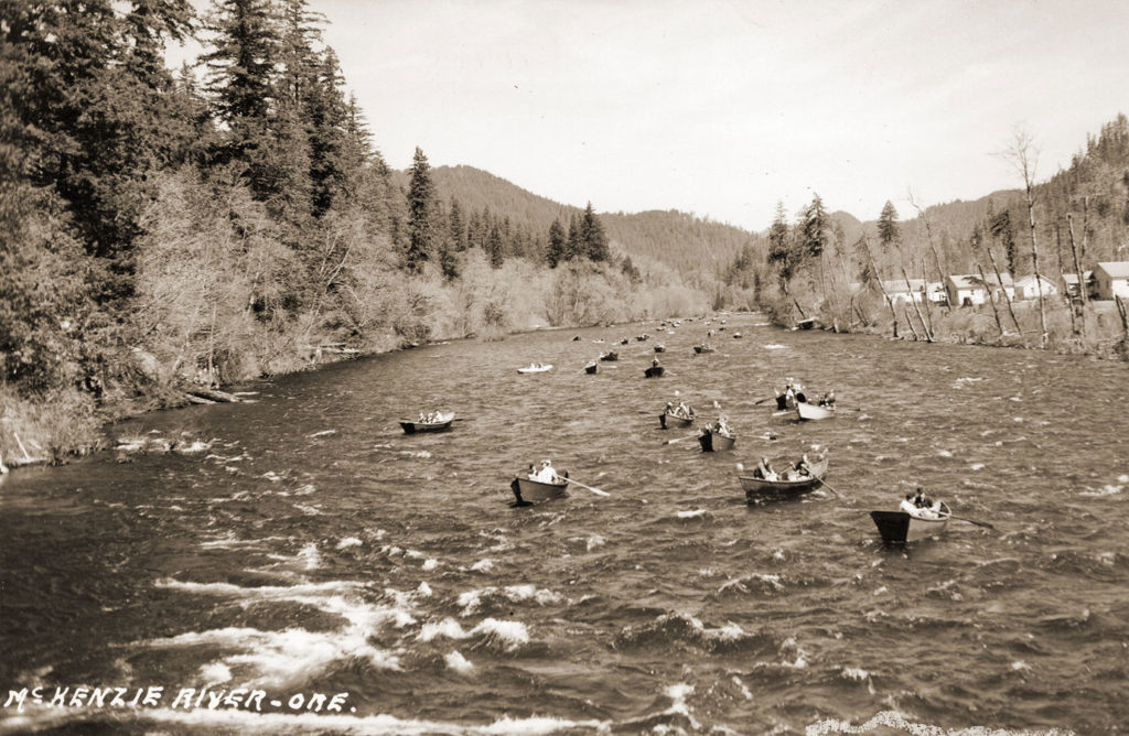 THE McKENZIE RIVER BOAT PARADE1950s