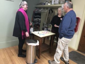 Marilyn Cross & Margaret Beilharz at Community Meeting
